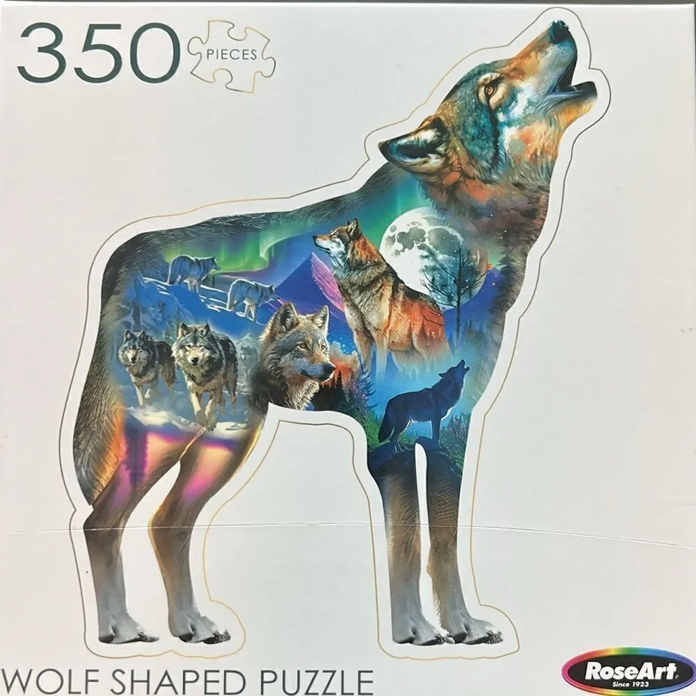 Howlin Wolves 🐺 🌕 Dreamy Wilderness Puzzle 🧩 350 Pieces FUN 🤩 brain 🧠 games!